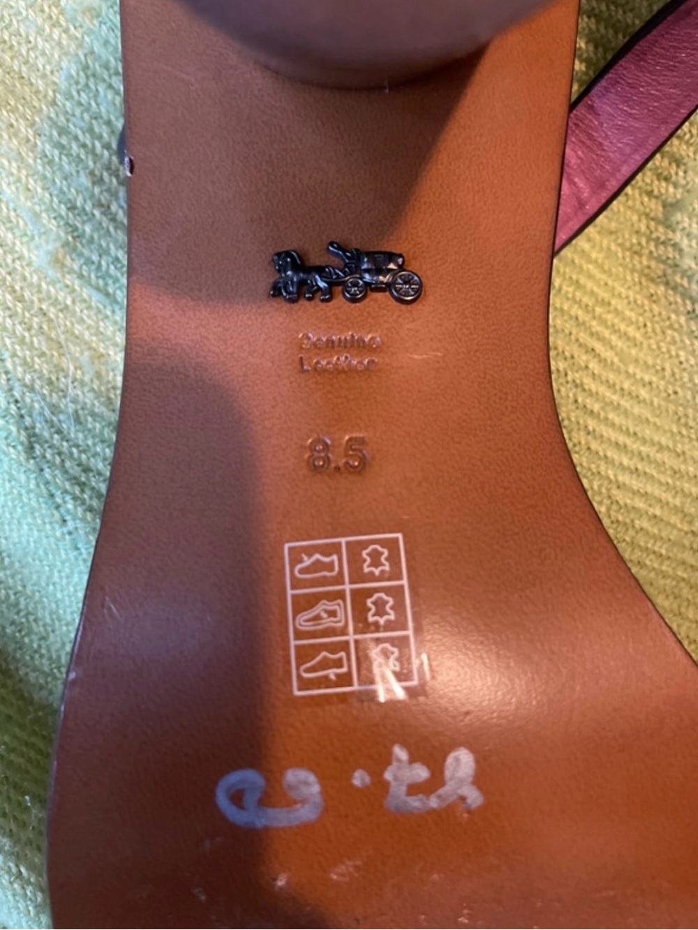 Coach Purple Floral Ankle-Strap Sandals - Picture 12 of 12